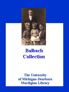 Digital bookplate for the Balbach collection