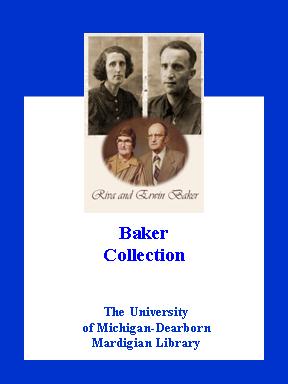 Digital bookplate for the Baker collection