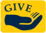 A hand offering a donation.