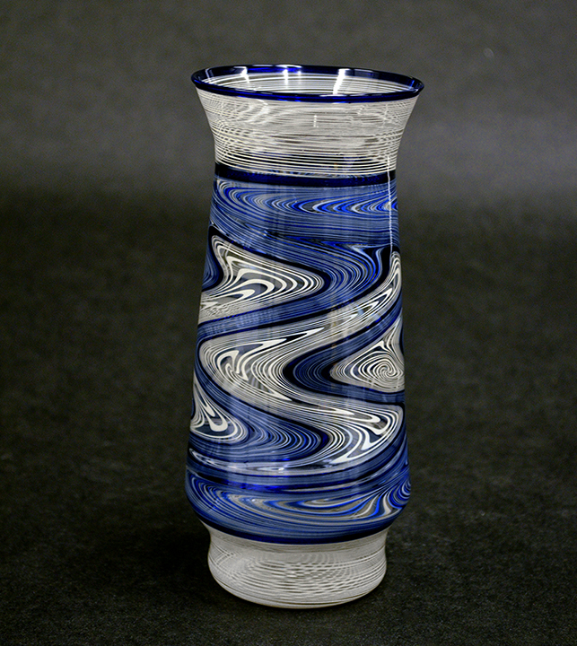 Vessel, Mattheis Klering, German, flameworked glass, 1980s, Gift of Donald and Carol Wiiken