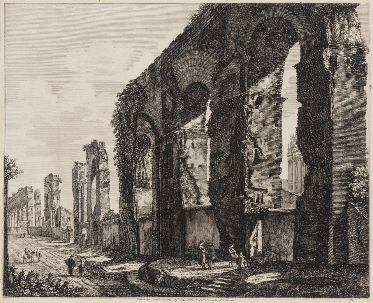 Artwork titled: View of Nero's Aqueduct