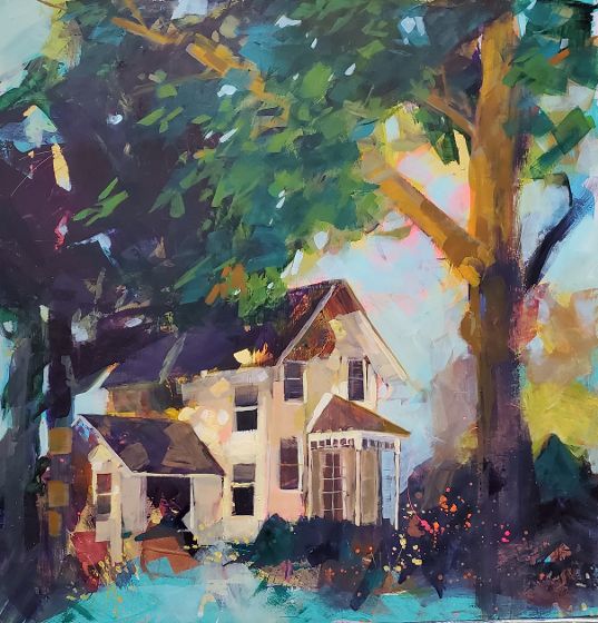 Painting - House on Tienken 1 by Christina Haylett