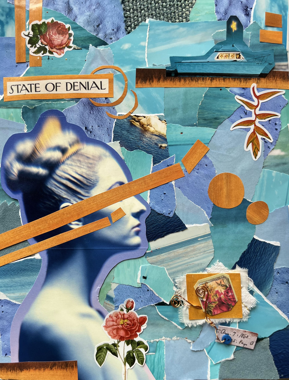 Collage - State of Denial by Elena Mills