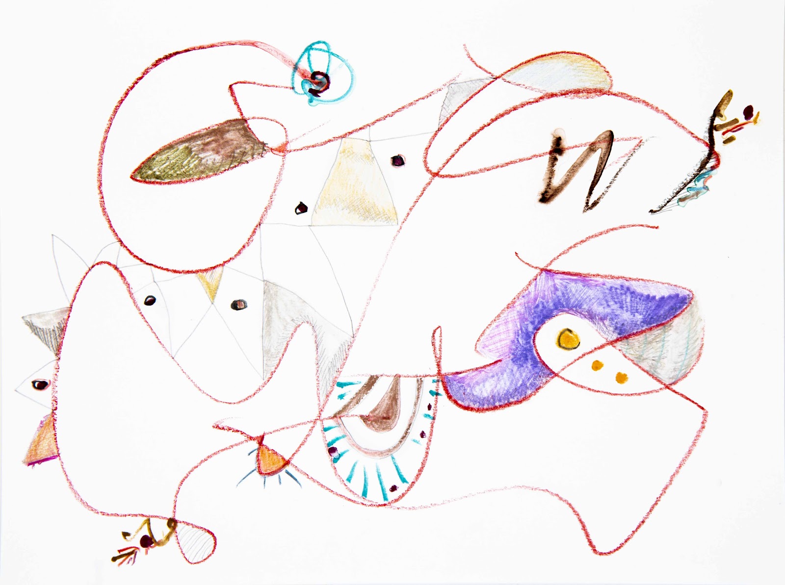 Colorful abstract drawing