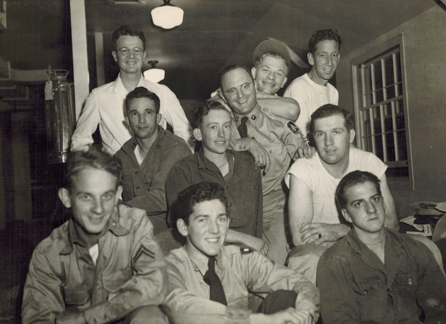 Group photo of young Al Berkowitz and his peers