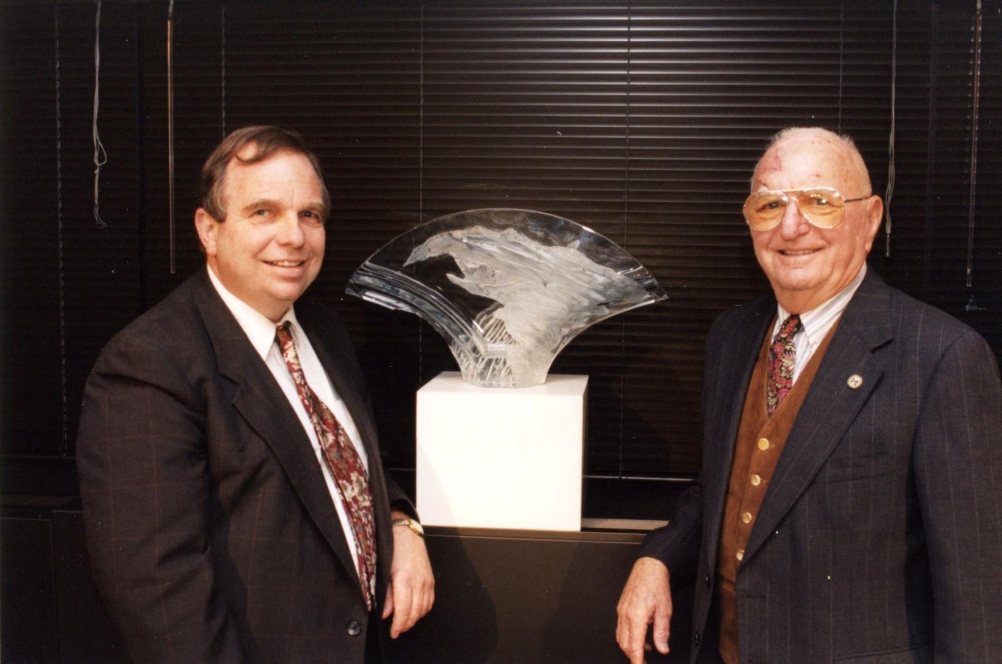 Photo of Al Berkowitz and the former curator Joe Marks